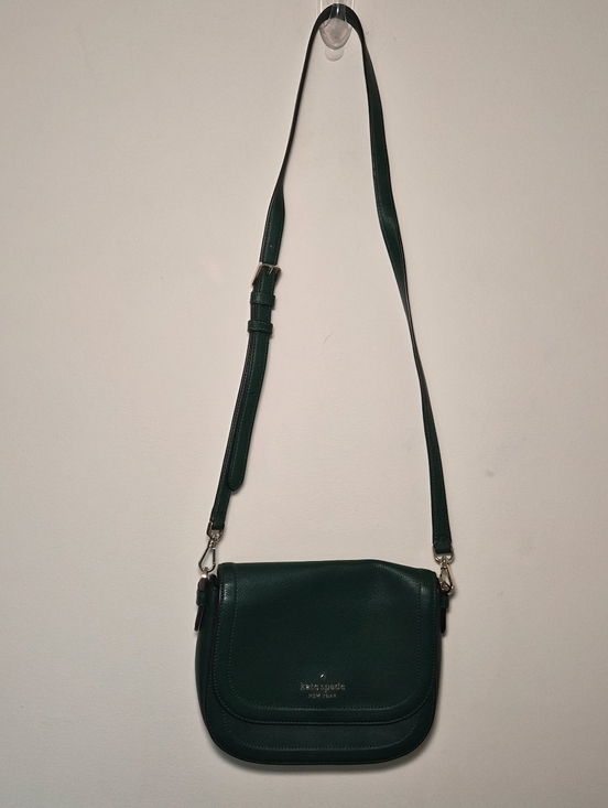 kate spade Handbags - EUC Kate Spade New York Blake Saddle Bag Deep Jade (Green)